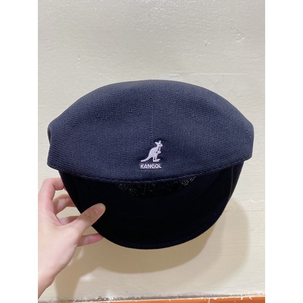 KANGOL 袋鼠 小偷帽 透氣 網眼款 黑色 二手