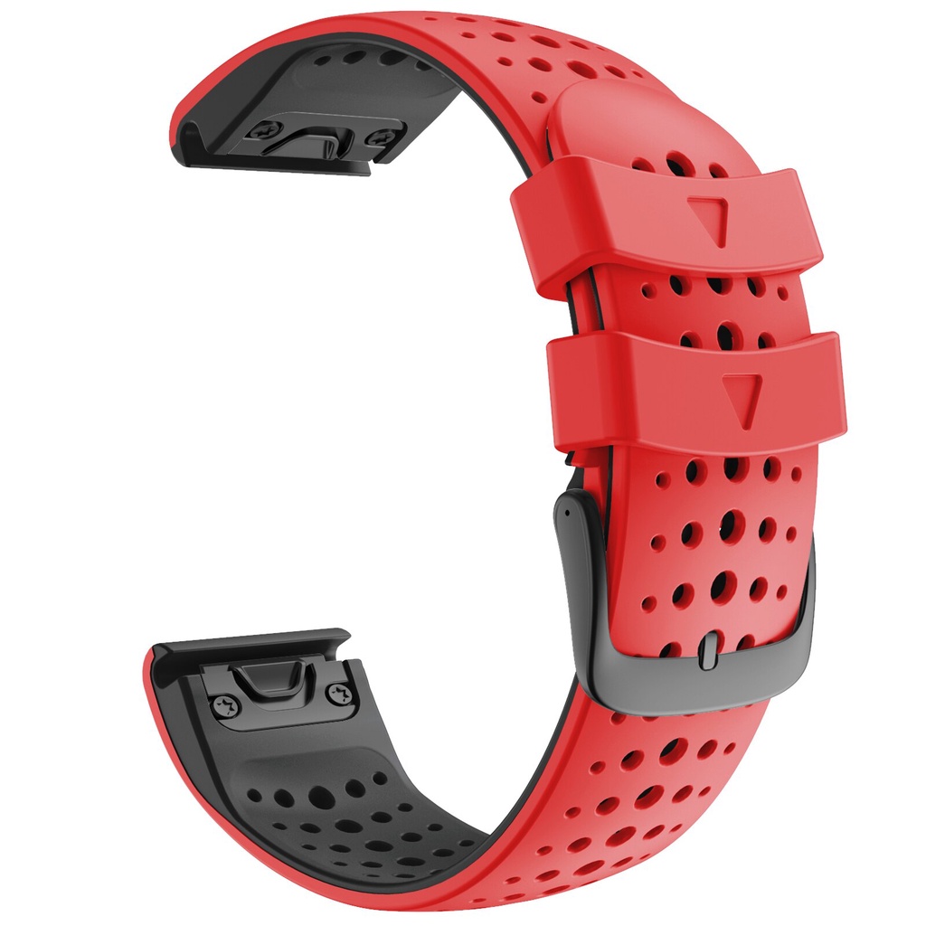 Garmin Watch lnstinct Approach S62 S60 錶帶 22mm 雙色矽膠 客制化 替換錶鍊