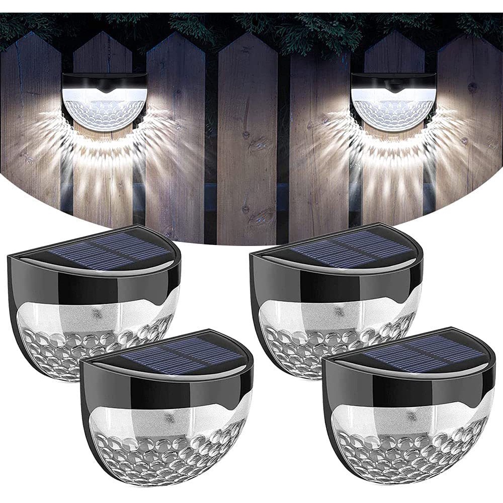 LED太陽能燈戶外家用庭院裝飾壁燈花園裝飾光感小夜燈 智能防水防曬感應開關