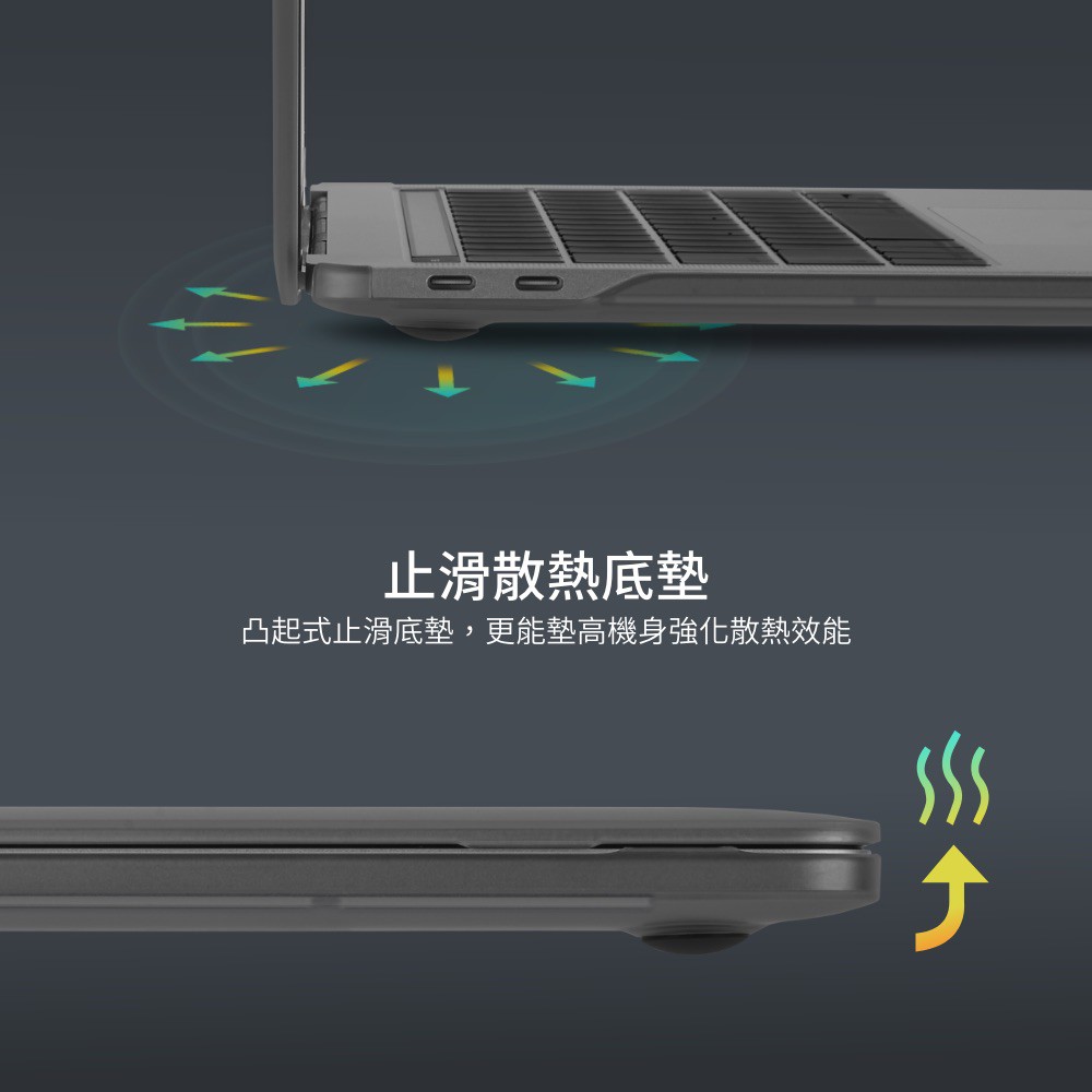 Moshi iGlaze 輕薄防刮 2020 MacBook Air 13.3吋 M1款 保護殼, 透明