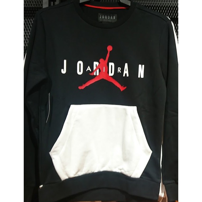 2018 八月 JUMPMAN AIR JORDAN 大飛人 長袖T恤 黑白紅 AR4785-010