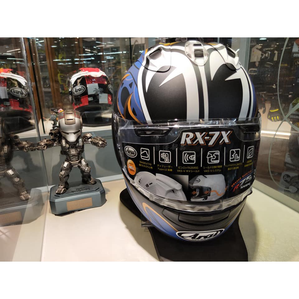 瀧澤部品 日本 Arai RX-7X 頂級 消光藍 全罩安全帽 NAKASUGA 21 大眼睛 透氣舒適 通勤 機車重機