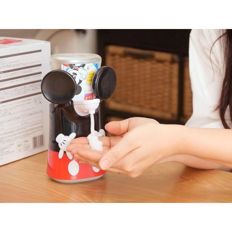 日本限定版MUSE x Disney米奇自動感應式泡沫給皂機含洗手液一罐）
