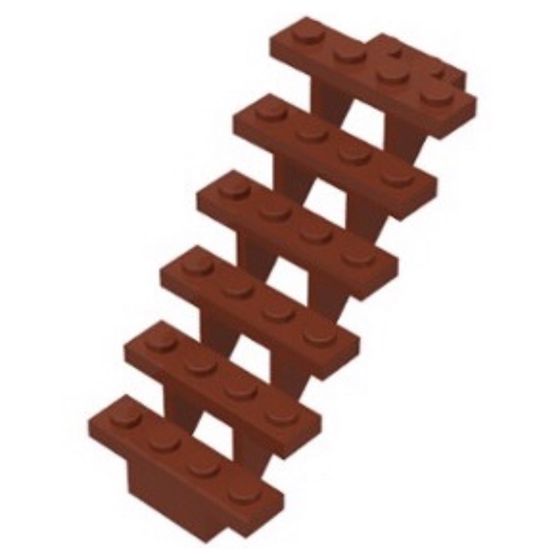 樂高 LEGO 配件 紅棕色 樓梯 梯子