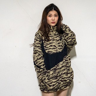 NIKE AOP HALF ZIP JACKET 大勾 虎紋 卡其迷彩黑【A-KAY0】【AO0862-235】