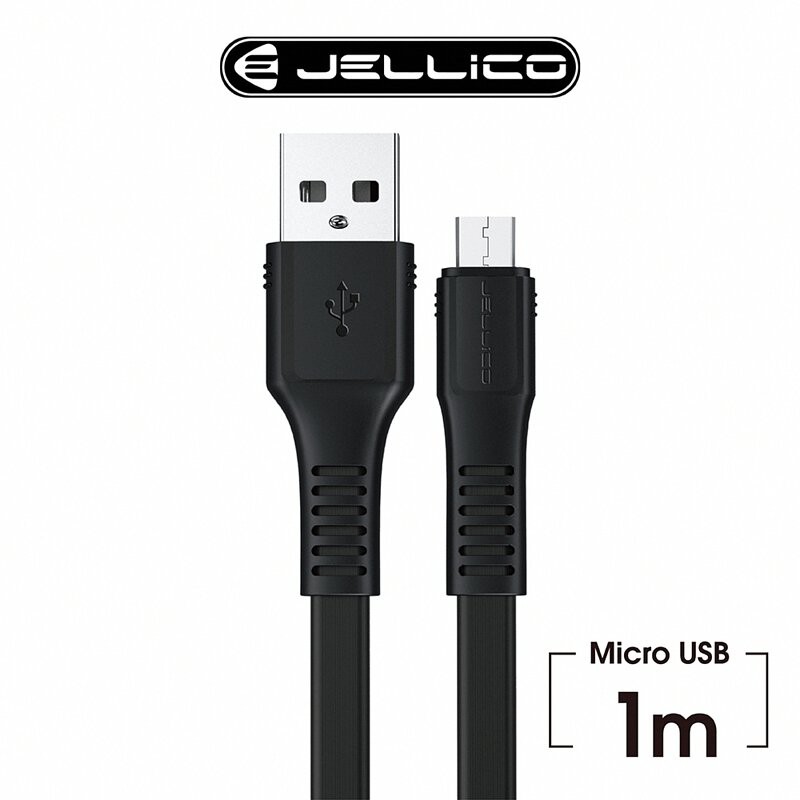【平價Micro USB線】JELLICO Micro-USB智能快充 充電傳輸線 (1m) JEC-KDS65-BKM