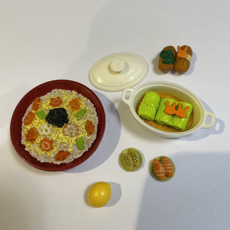 日本袖珍玩具 食玩 茶泡飯 高麗菜捲 壽司