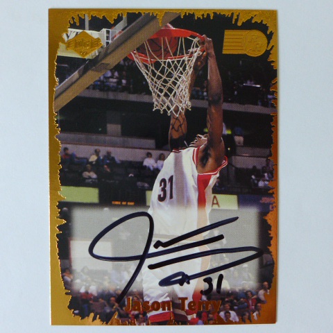 ~Jason Terry~RC/NBA球星/傑森·泰瑞 1999年.親筆簽名卡.卡面簽名.大學新人卡