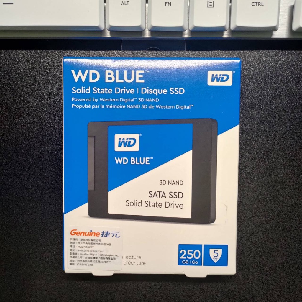 WD SSD 250GB 3D NAND 2.5吋固態硬碟(藍標)