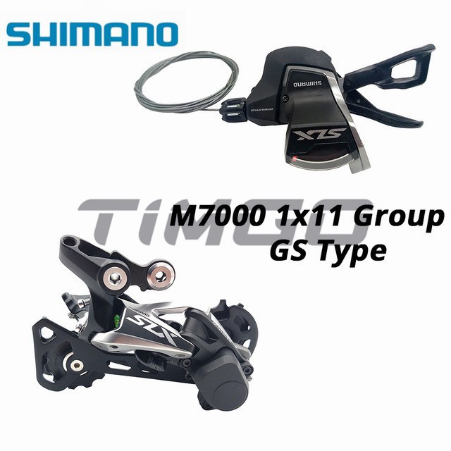 Shimano SLX M7000 11 速 MTB 自行車自行車速度觸發器變速桿 + 後撥鏈器 GS