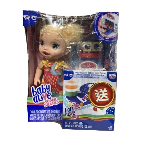 （卡司旗艦）孩之寶 淘氣寶貝 烘焙點心娃娃 + 點心補充包 Baby Alive 家家酒 兒童玩具
