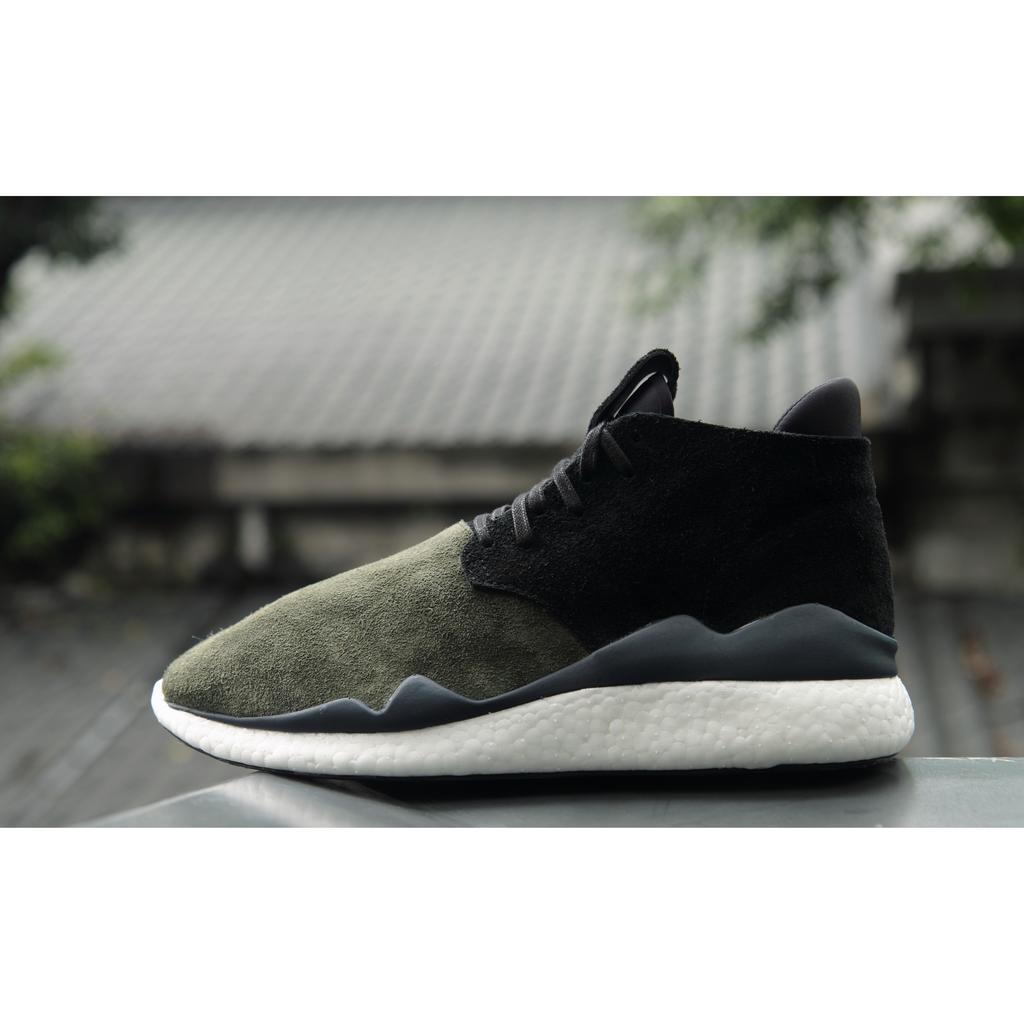 INDiCE↗Adidas Y-3 Desert Boost S83261 中筒麂皮運動休閒鞋 軍綠色