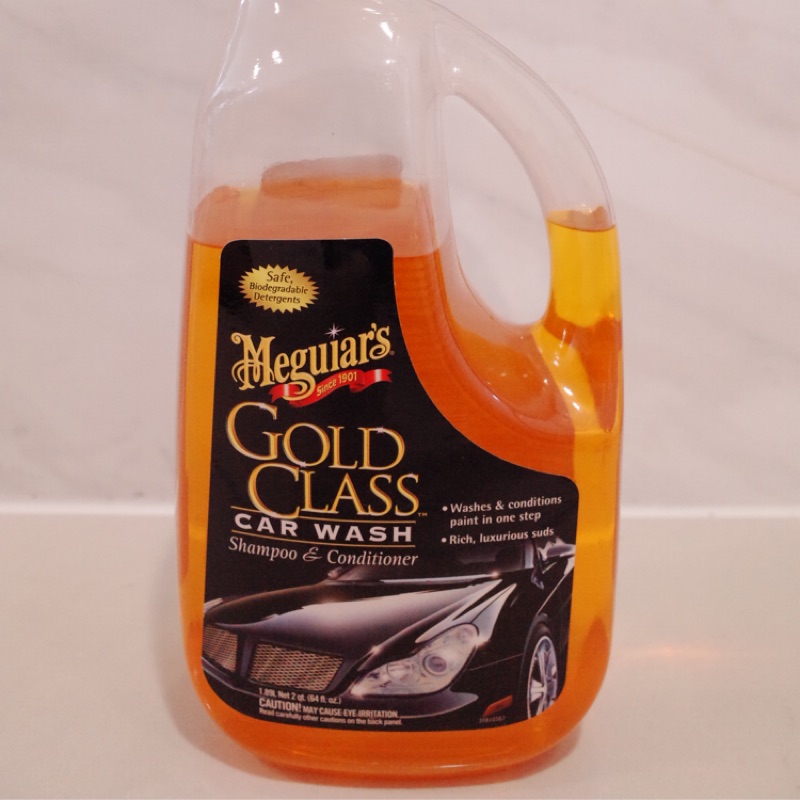 用不完便宜賣 美光 Meguiar’s G7164 gold class 滋潤美容洗車精 半加侖