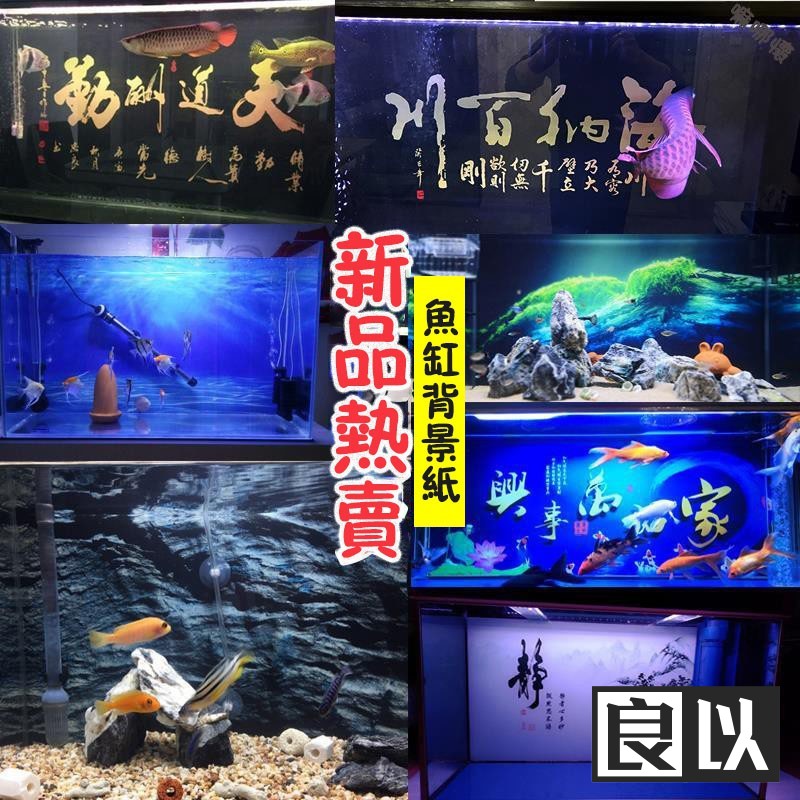 魚缸背景紙畫 環保防掉貼紙 油墨防水 高清圖 3d立體壁畫 水族箱背景圖 貼紙 壁紙 背景畫 牆紙 壁貼 裝飾 立體牆貼