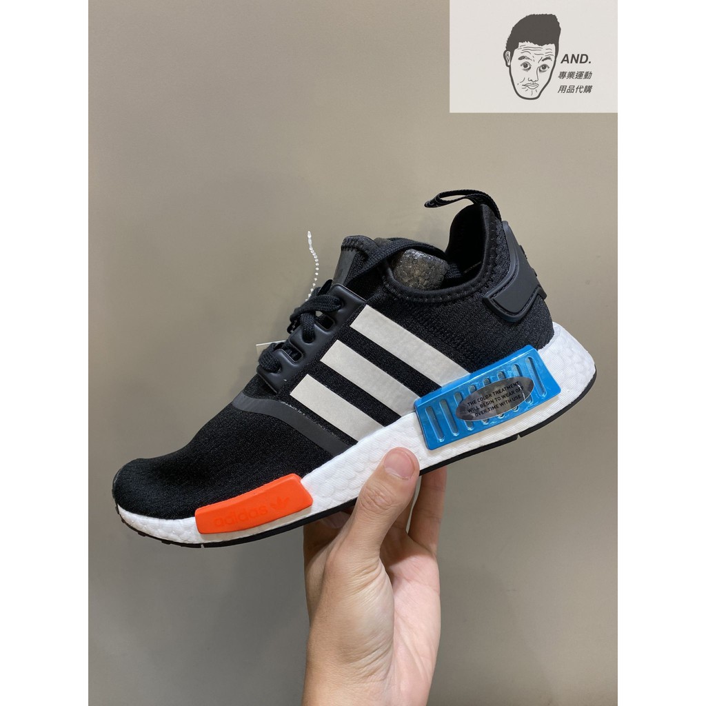 【AND.】ADIDAS NMD_R1  BOOST 黑紅藍 襪套 三葉草 慢跑 運動 休閒 穿搭 男鞋 FY5727