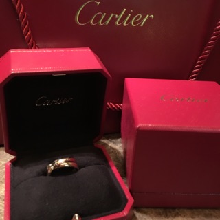 『已售出』Cartier 卡地亞 TRINITY 經典款型 白K金 黃K金 玫瑰金 三環戒指 B4052752
