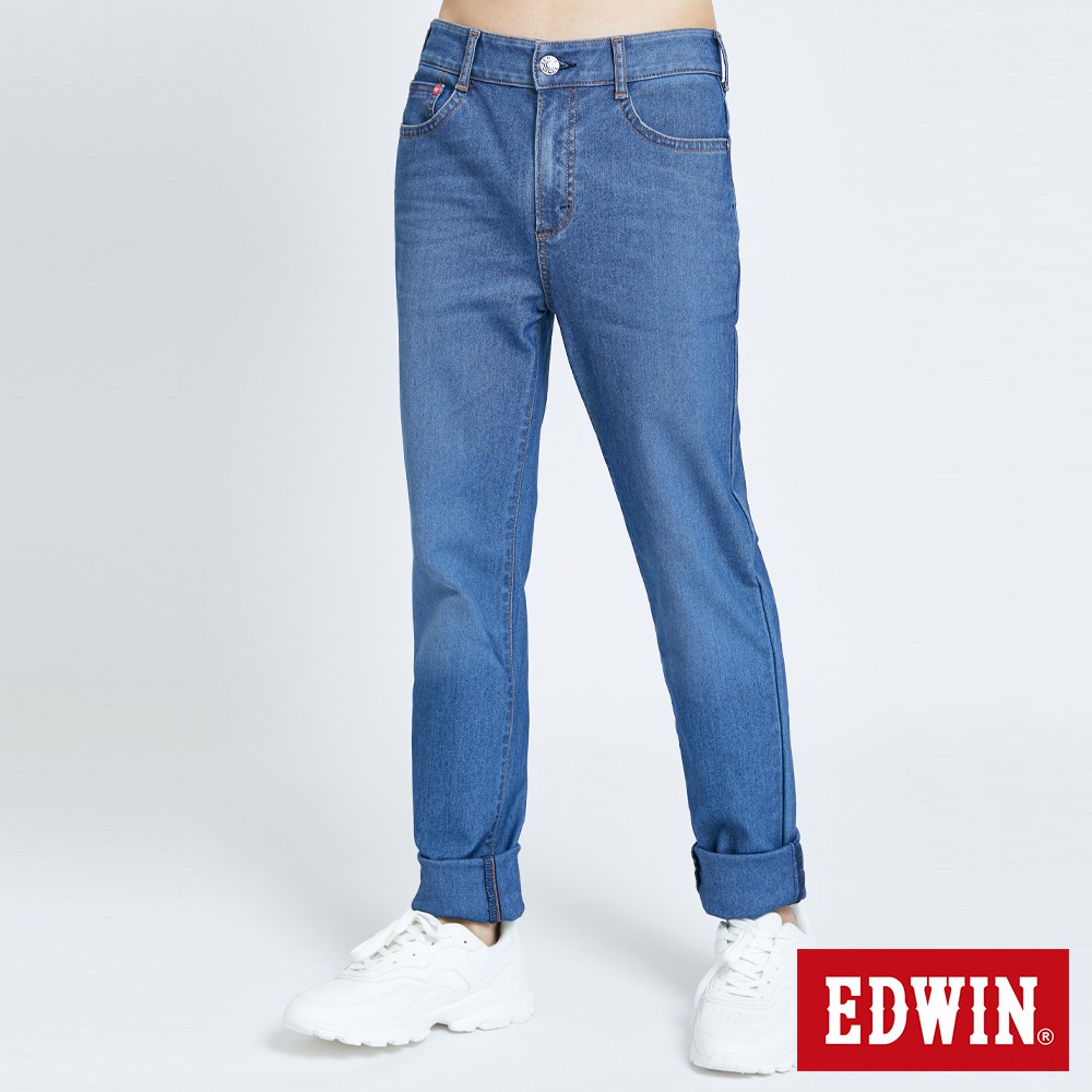 EDWIN 迦績EJ7透氣錐形牛仔褲(中古藍)-男款