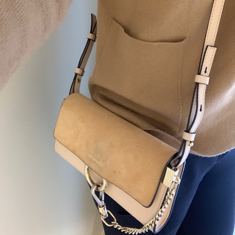 Chloe 法國購入正品Faye mini shoulder bag Faye 迷你肩背包