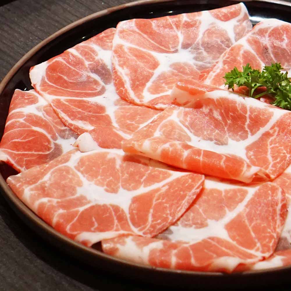 【甲上生鮮】組合豬肉片(火鍋豬肉片) (1000g±10%/包) 冷凍肉片/豬肉/豬肉片/肉片/