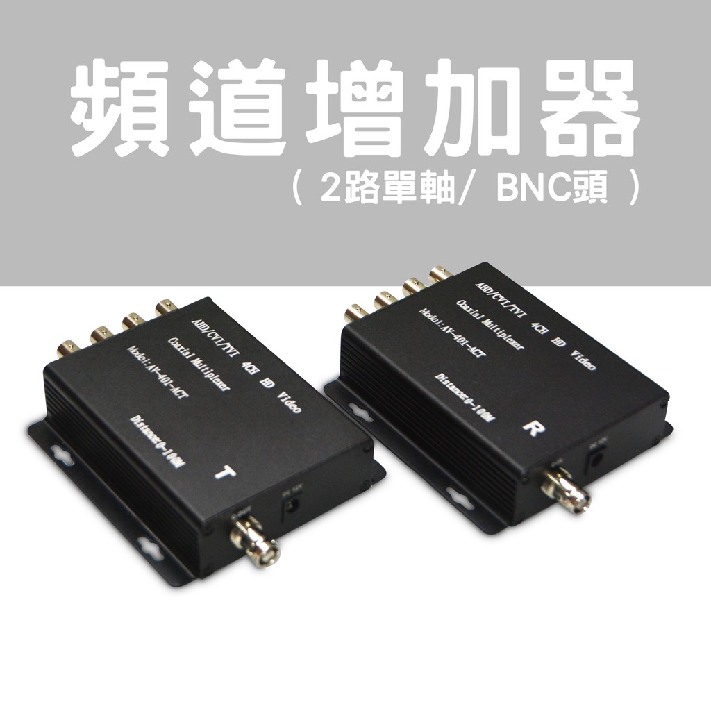 頻道增加器 AV-401-ACT 4路單軸傳輸混合器 (BNC頭) AHD/CVI/TVI通用