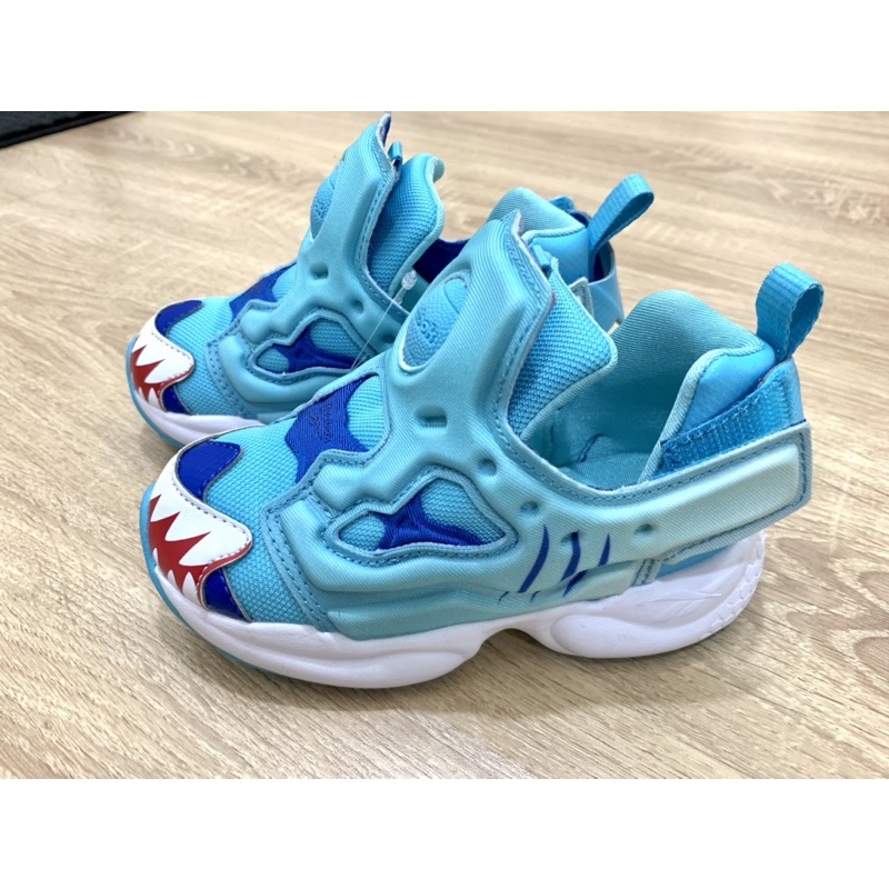 Reebok藍色鯊魚鞋-全新未穿14cm