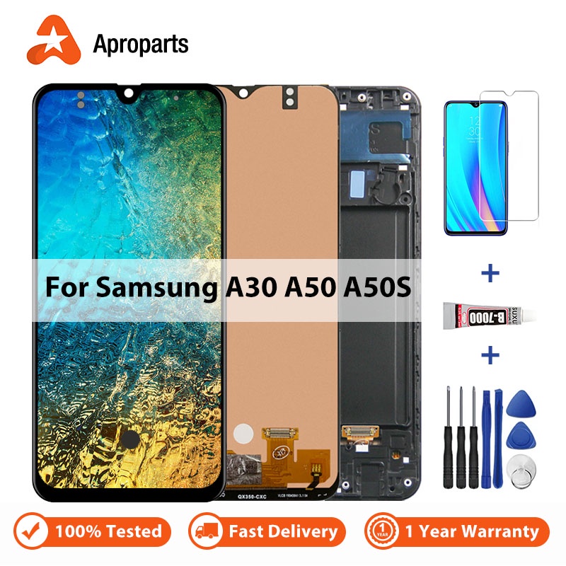 6.4 英寸顯示屏, 適用於 Samsung Galaxy A30 A305 / A50 A505 / A50S LCD