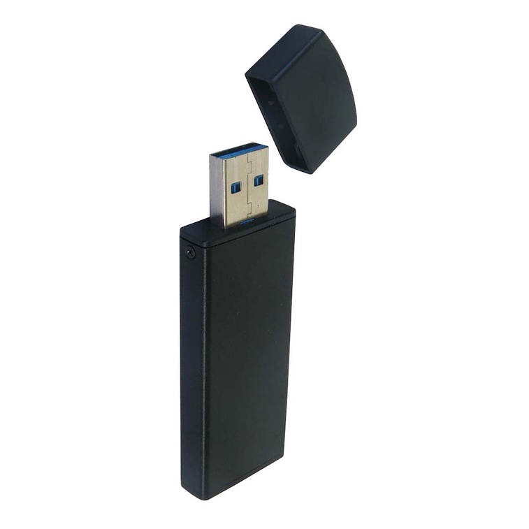 (讓您的AHCI SATA SSD也能變成飆速隨身碟)短板M.2轉USB3.0轉卡_固態硬碟外接_轉接_2242長度使用