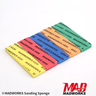 【工匠模型】Madworks 高耐久性 海綿 砂紙 研磨 打磨5MM 10入
