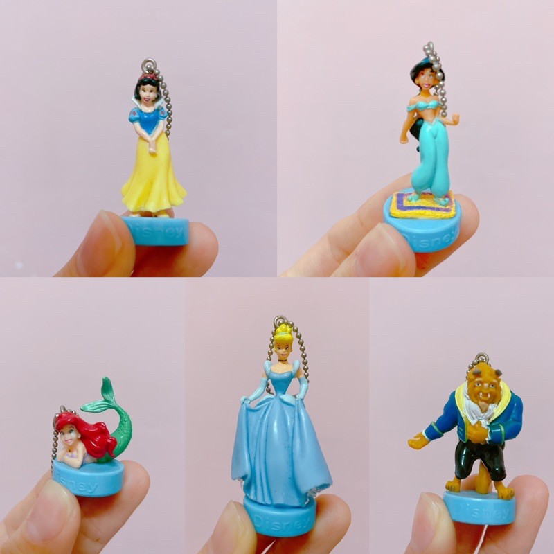C5箱 迪士尼 公主 小美人魚 白雪公主 阿拉丁茉莉公主 仙度瑞拉 美女與野獸 公仔 吊飾 Disney