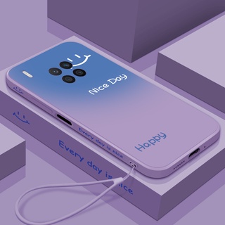 外殼華為nova 8i手機殼直邊液態矽膠軟殼側邊漸變笑臉防震全包可愛情侶超薄ins手機殼