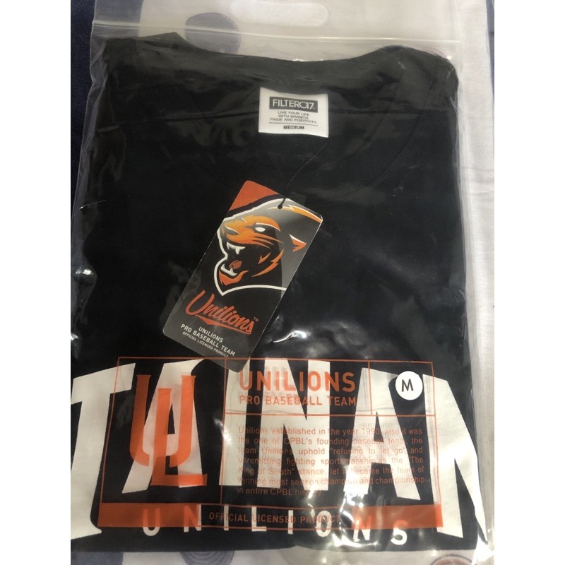 統一獅 Unilions Tainan T-shirt&amp;背心&amp;proud 球衣size:M 全新未拆