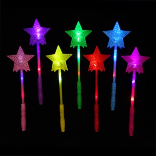 LED發光道具聖誕派對跨年演唱會星星棒 LED五角星閃棒
