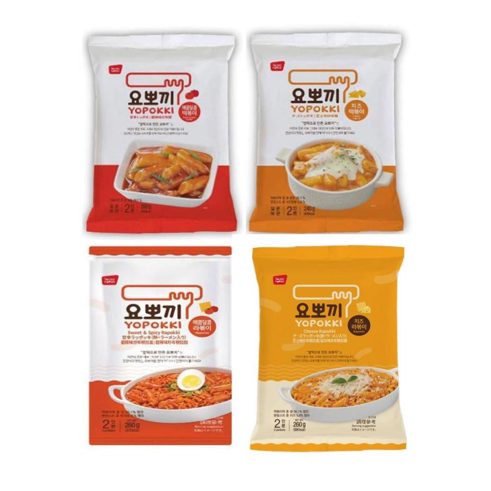 【蝦皮直營特選】韓國Yopokki 炒年糕快速烹飪包 (甜辣味/芝士味/甜辣味炒年糕拉麵) (部分即期)