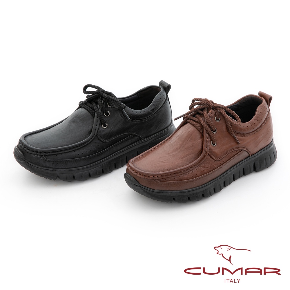 【CUMAR】 舒適輕量 超輕綁帶商務鞋