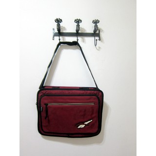 全新 Reebok 銳步 暗紅 酒紅 手提袋 公事包 側背包 筆電包 雙向拉鍊 多功能 收納空間多 手提包 書包