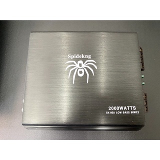 限時特價$2490美國蜘蛛 兩聲道D類擴大機 2000W 重低音專用車用擴大機 (動力音響二館)