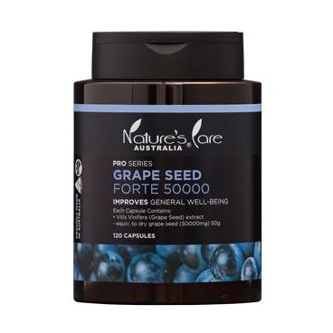 ＊╮e'Best╭＊澳洲 Nature's Care Grape Seed 頂級高單位葡萄籽 50000mg 120顆