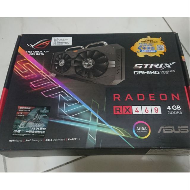 ASUS RX460 4GB 顯示卡