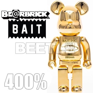 BEETLE BE@RBRICK BAIT X MEDICOM GOLD BAR 金磚 庫柏力克熊 金條 鍍金 400%