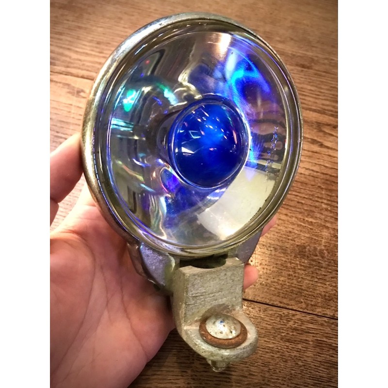 60 年代 英國老霧燈 Notek 藍色 透明 霧燈 奶頭燈 摩斯燈 mods 摩德 偉士牌 蘭美達 Vespa