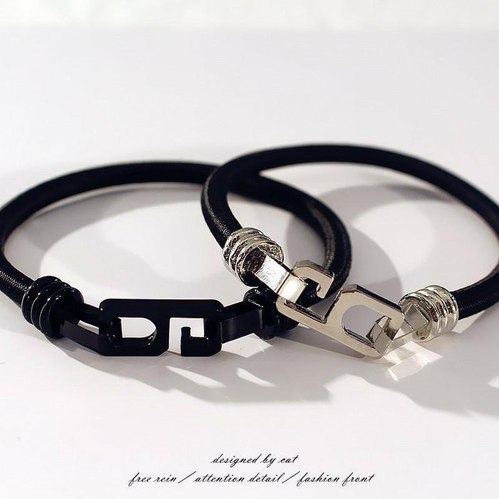 【愛麗絲飾品】《5311》韓版時尚情侶款救生手繩 數字6皮筋手環