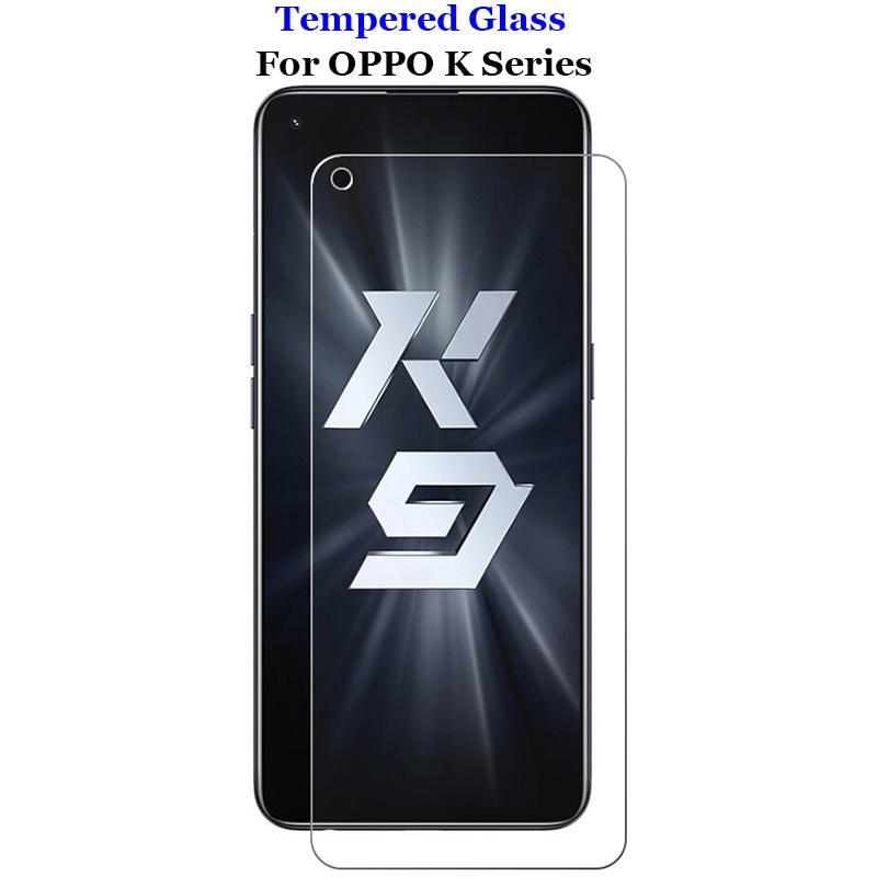 適用於 OPPO K9 K9s K7 K7x K5 K3 K1 Pro 5G 透明鋼化玻璃 9H 2.5D 屏幕保護膜