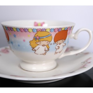 sanrio kiki&lala 2015年出品 40周年紀念 咖啡杯盤組