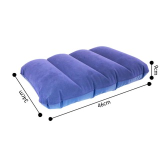 超大絨毛輕便充氣枕頭60元~高雄微笑露營2窩~INTEX~充氣床記憶枕植絨自動充氣枕