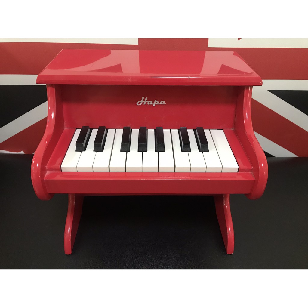🔥【二手拍】🔥德國Hape愛傑卡 音樂小鋼琴-紅 E0318A  (音樂啟蒙玩具)