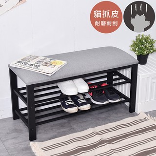 凱堡家居｜貓抓皮80x30cm穿鞋椅 臺灣製 鞋架 椅凳 玄關【H07588】