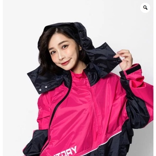 奧德蒙 OUTPERFORM EVO終結者斜開雙拉鍊專利 連身式雨衣 一件式雨衣 桃紅色 臺中倉儲