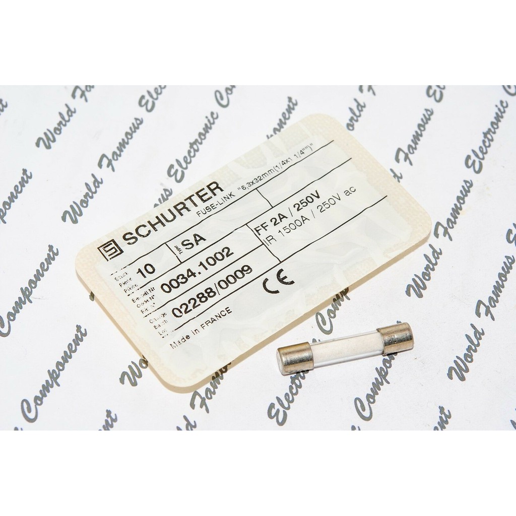 10pcs - SCHURTER (FF) 10A 250V 6.3x32mm Sand-Filled Fuse - SA 0034.1010 - Foto 11