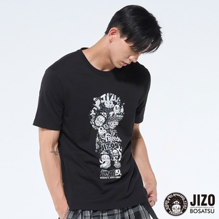 BLUE WAY 地藏小王 JIZO-地藏在哪裡- 男款 漫畫滿版 純棉短TEE(黑)