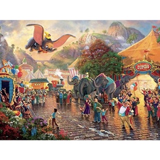 現貨在台-美國 拼圖 750片 ceaco 拼圖 迪士尼 Disney 小飛象 動物 Thomas Kinkade 卡通